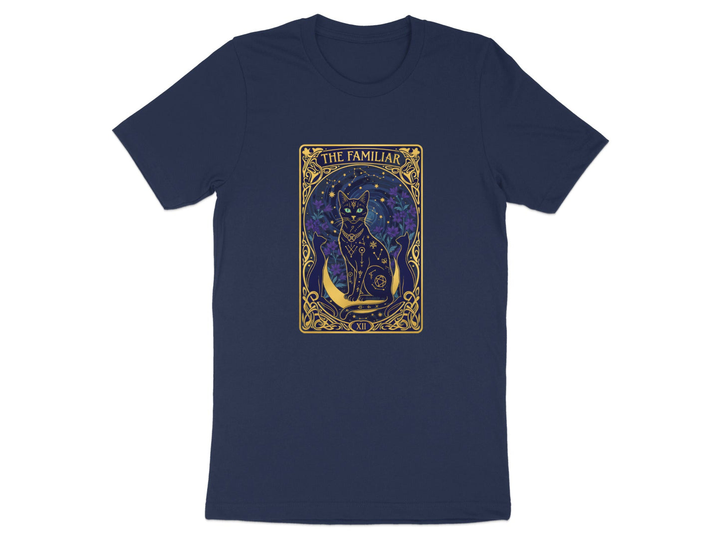 The Familiar Tarot Card Cat T-Shirt