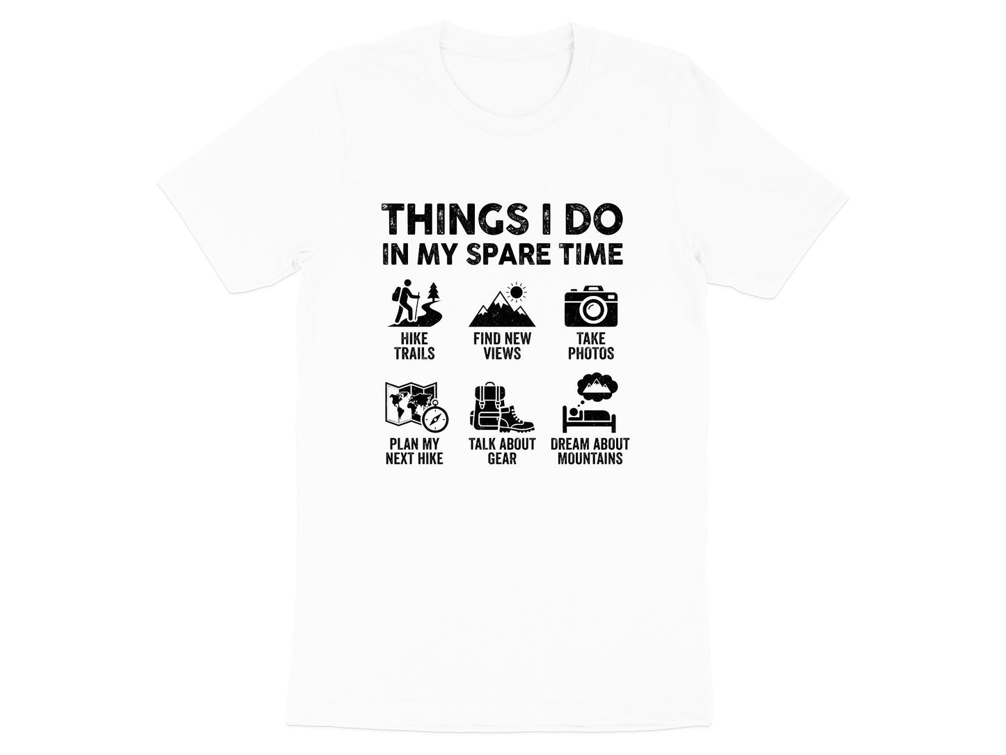 Funny Hiking Hobbies 'Spare Time' T-Shirt