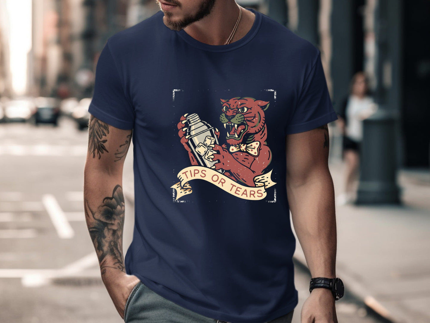 Tips Or Tears Panther Graphic T-Shirt
