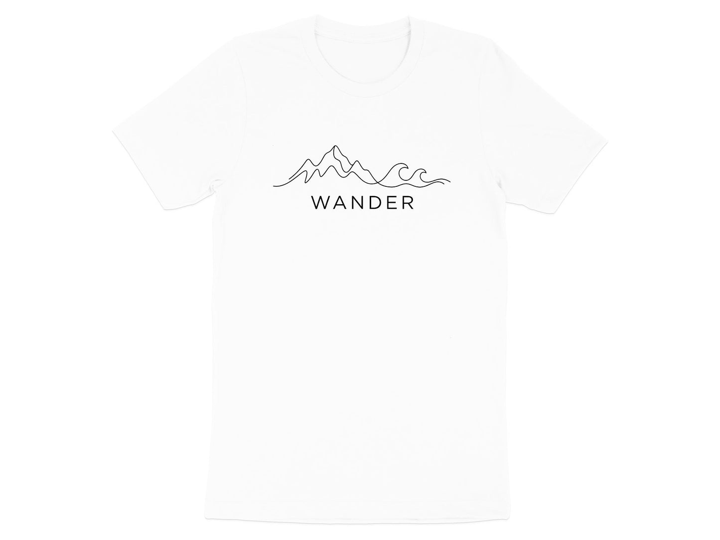 Wander Mountains to Waves Minimalist T-Shirt
