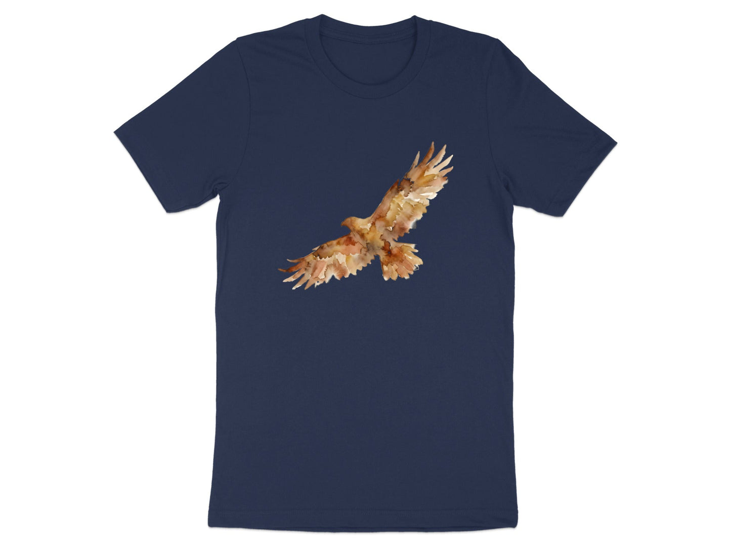 Watercolor Flying Eagle Artistic Men's Tee