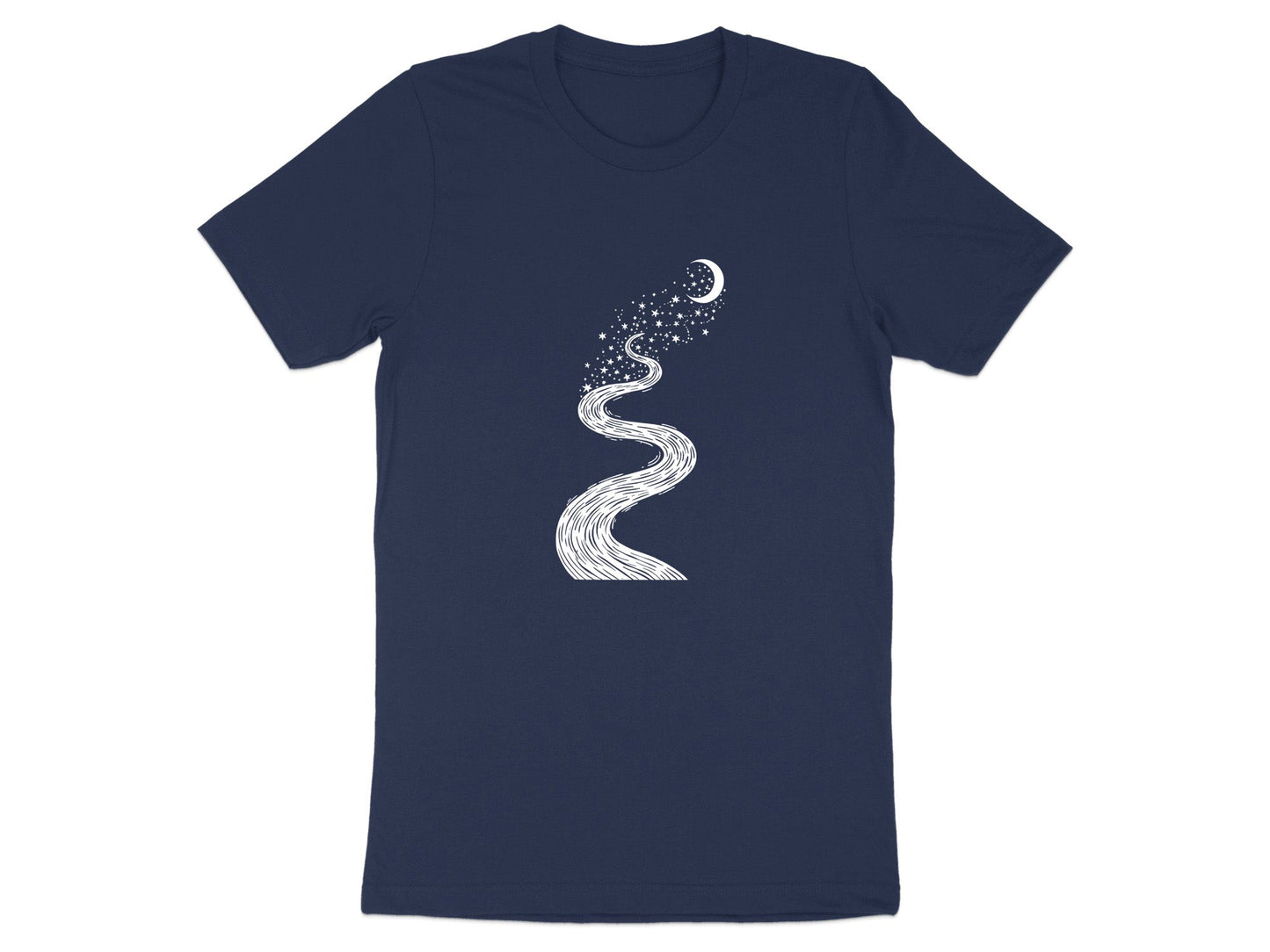 Path to the Moon Tee – Winding Mystic Celestial T-Shirt