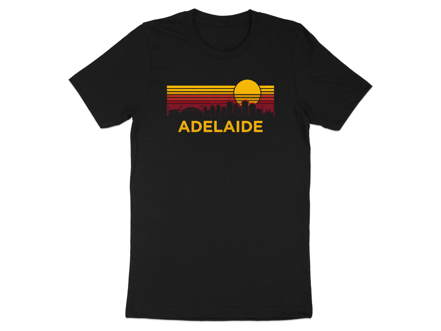 Adelaide Retro City Skyline T-Shirt/ Footy Fan Adelaide  Crows Tee