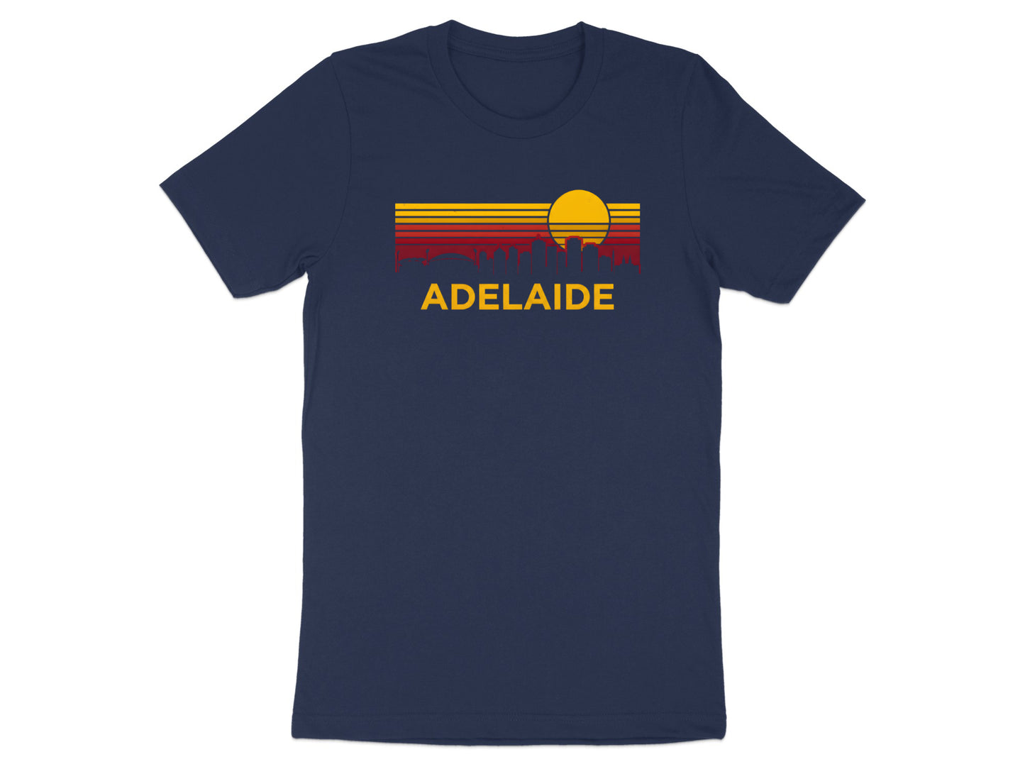 Adelaide Retro City Skyline T-Shirt/ Footy Fan Adelaide  Crows Tee