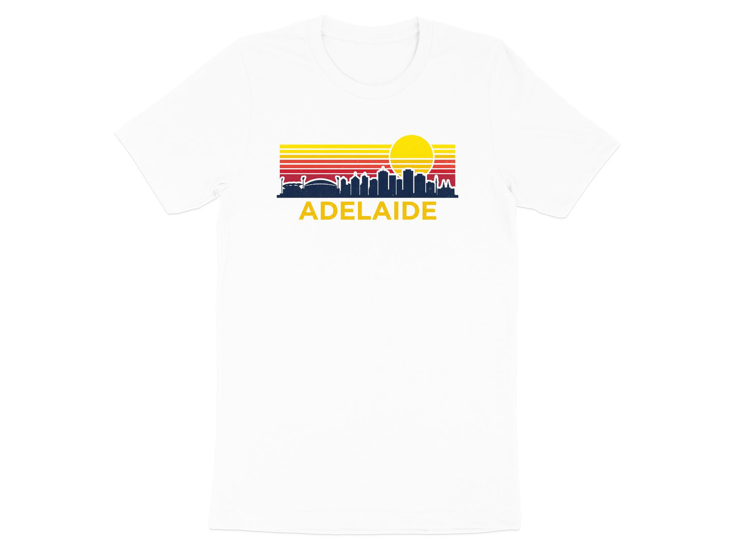 Adelaide Retro City Skyline T-Shirt/ Footy Fan Adelaide  Crows Tee