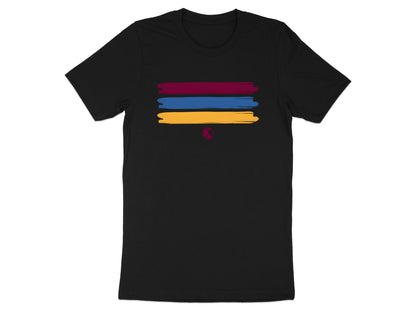 Maroon Gold Blue Brushstrokes Lion Tee\ Brisbane  Lions Tee