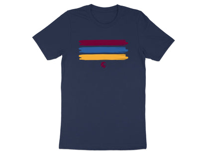 Maroon Gold Blue Brushstrokes Lion Tee\ Brisbane  Lions Tee