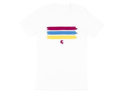 Maroon Gold Blue Brushstrokes Lion Tee\ Brisbane  Lions Tee
