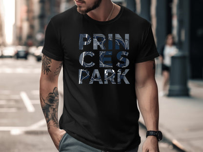 Princes Park Map Typography Art Tee/ Footy Fan Carlton t shirt