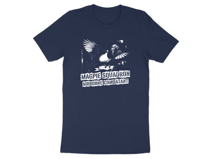 Magpie Squadron Airborne Combatant Tee/Footy fan Collingwood Magpies Tee
