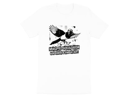 Magpie Squadron Airborne Combatant Tee/Footy fan Collingwood Magpies Tee