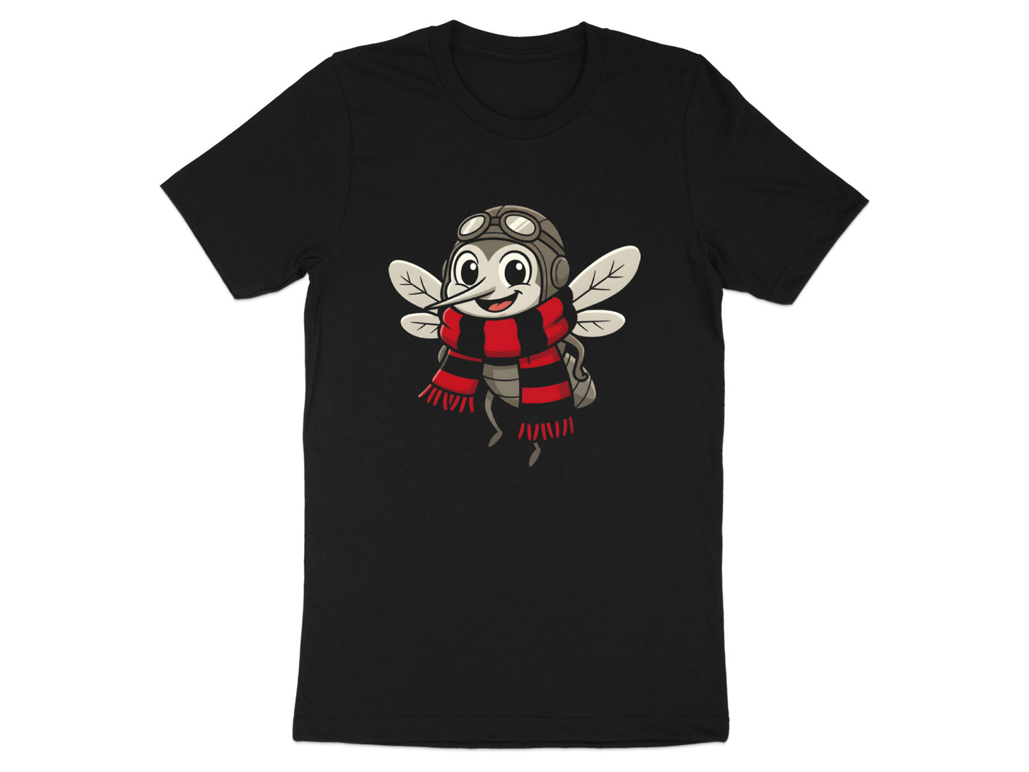 Footy fan Essendon t shirt/Cute Aviator Mosquito Mascot T-Shirt