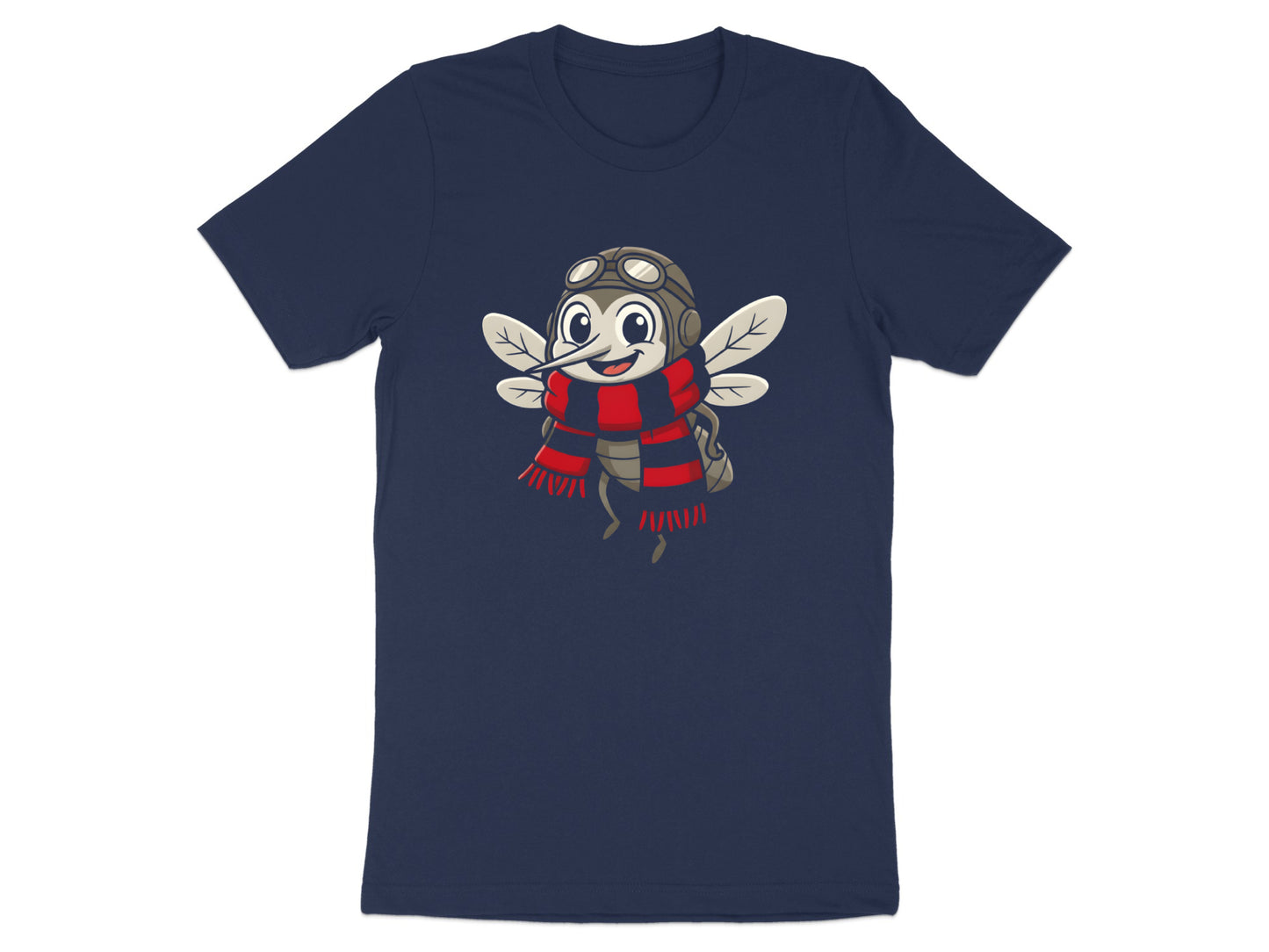 Footy fan Essendon t shirt/Cute Aviator Mosquito Mascot T-Shirt