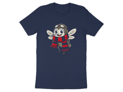 Footy fan Essendon t shirt/Cute Aviator Mosquito Mascot T-Shirt