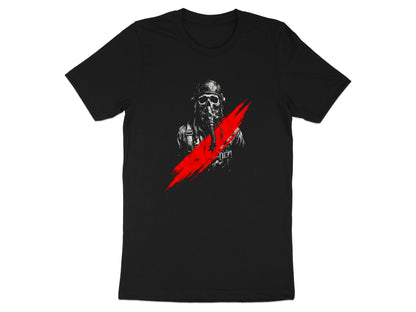 Skull Pilot Bomber Graphic T-Shirt/Footy fan Essendon t shirt