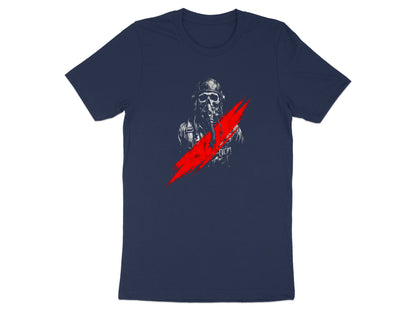 Skull Pilot Bomber Graphic T-Shirt/Footy fan Essendon t shirt
