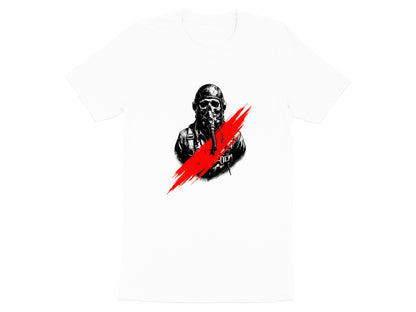 Skull Pilot Bomber Graphic T-Shirt/Footy fan Essendon t shirt