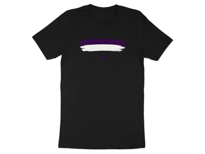 Footy Fan Fremantle Dockerst shirt/Purple & White Brushstroke Anchor Tee