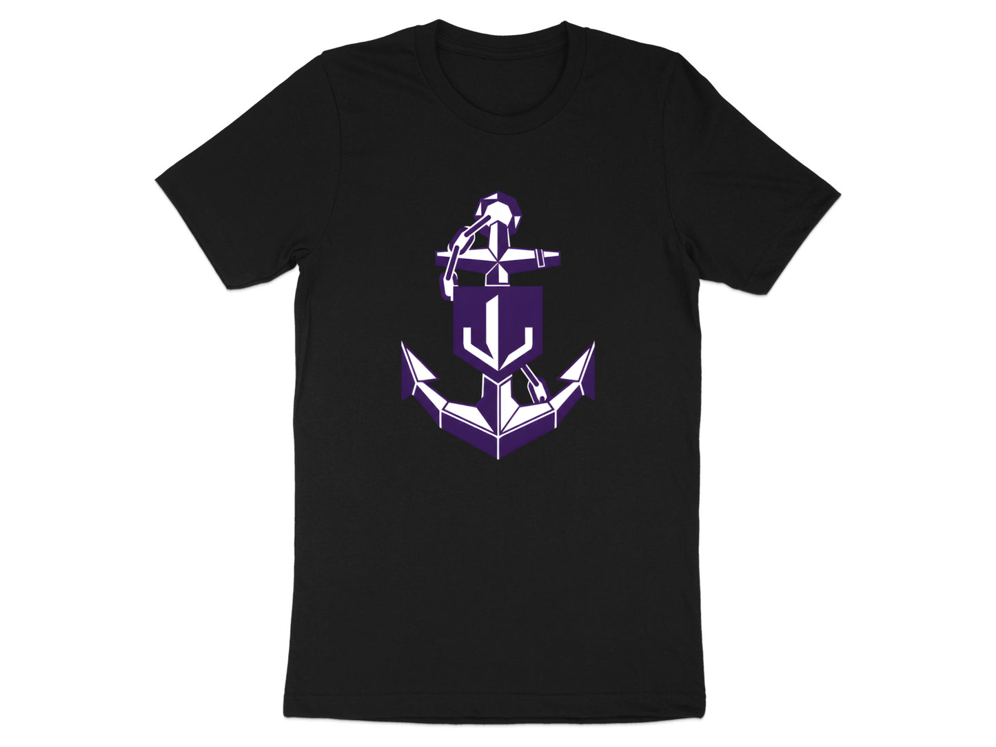 Geometric Shield Anchor Graphic Tee/ Footy Fan Fremantle Dockers t shirt