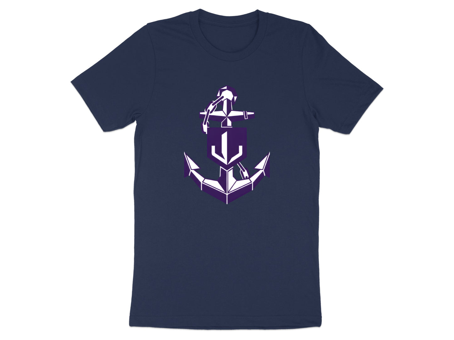 Geometric Shield Anchor Graphic Tee/ Footy Fan Fremantle Dockers t shirt