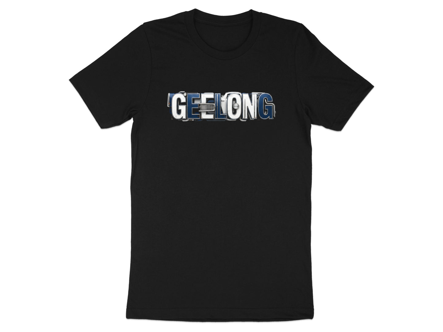 Geelong Vintage Typography Badge Tee Geelong Cats t shirt