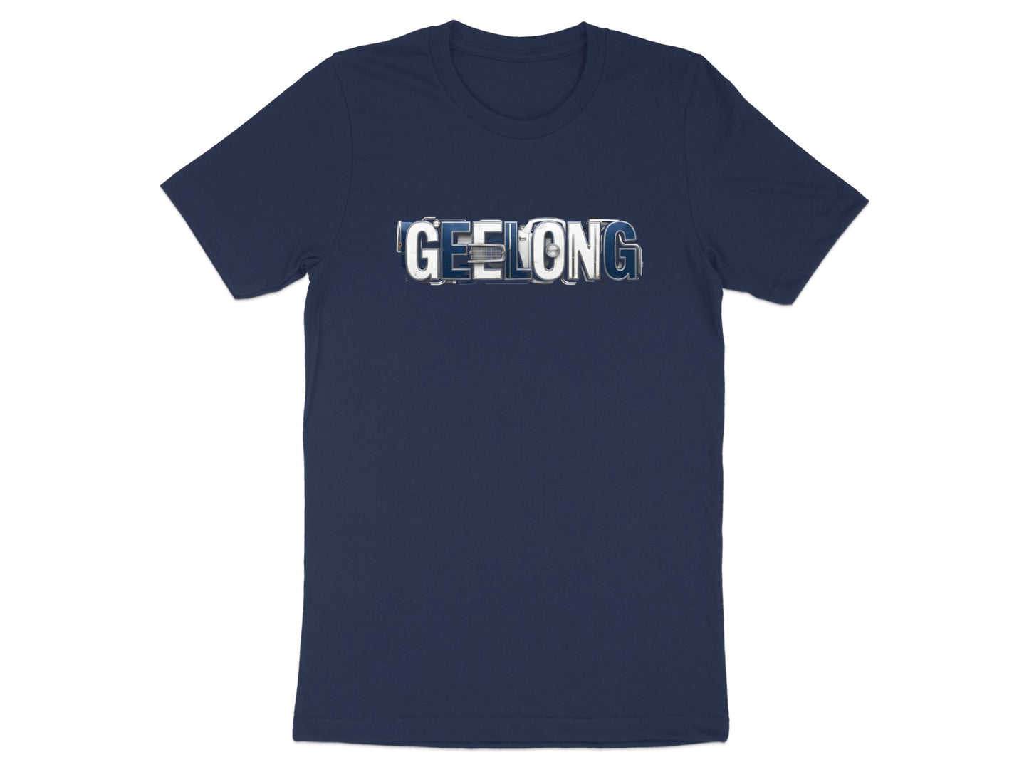 Geelong Vintage Typography Badge Tee Geelong Cats t shirt