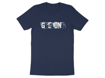 Geelong Vintage Typography Badge Tee Geelong Cats t shirt