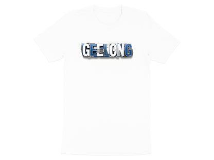 Geelong Vintage Typography Badge Tee Geelong Cats t shirt