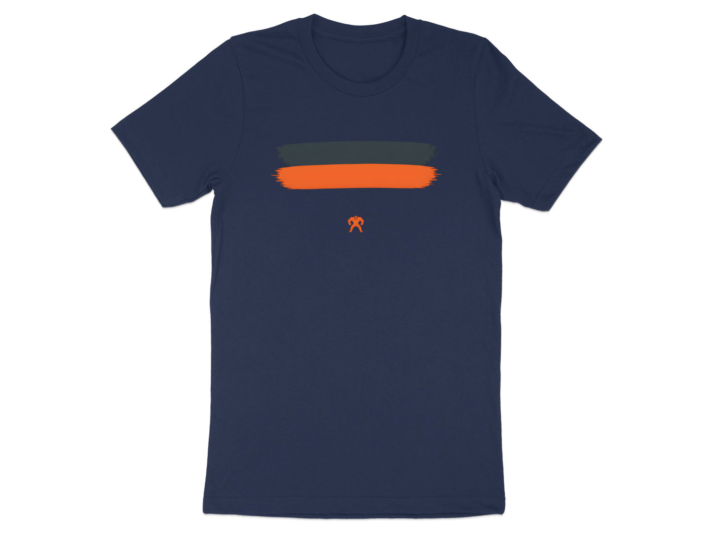 Orange and Charcoal Brushstroke GWS footy fan Tee