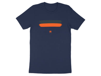 Orange and Charcoal Brushstroke GWS footy fan Tee