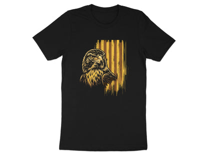 Hawks Gold Textured Portrait T-Shirt