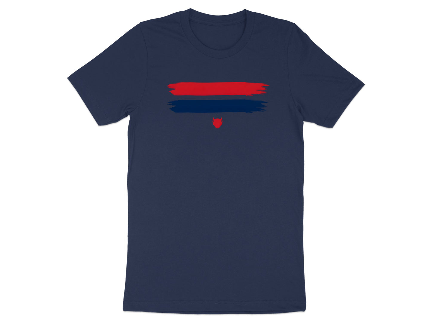 Navy & Red Brushstroke Melbourne Demons t shirt