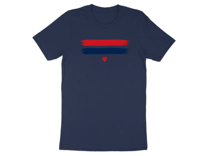 Navy & Red Brushstroke Melbourne Demons t shirt
