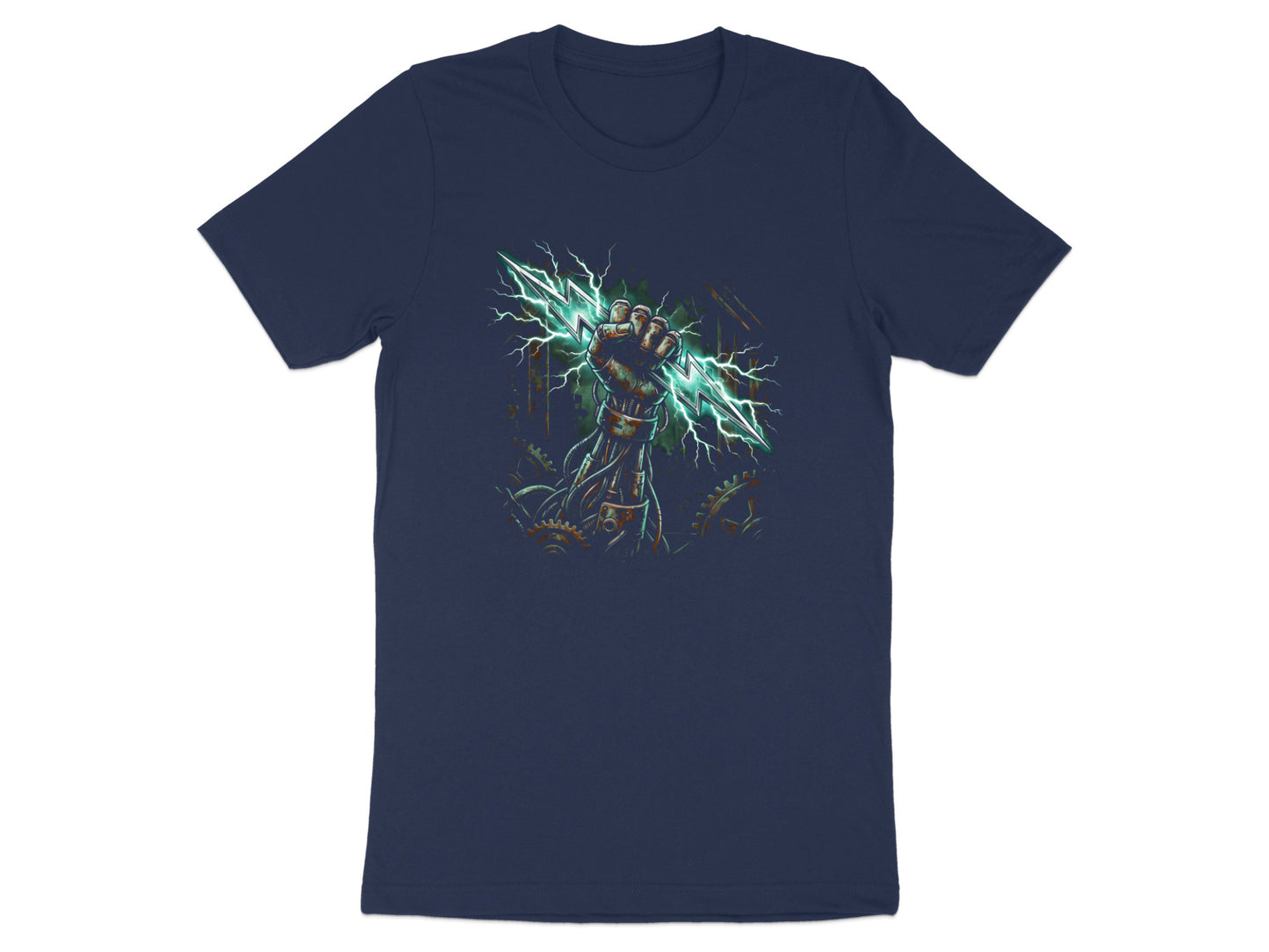 Mechanical Cyber-Fist Lightning Port Adelaide T-Shirt