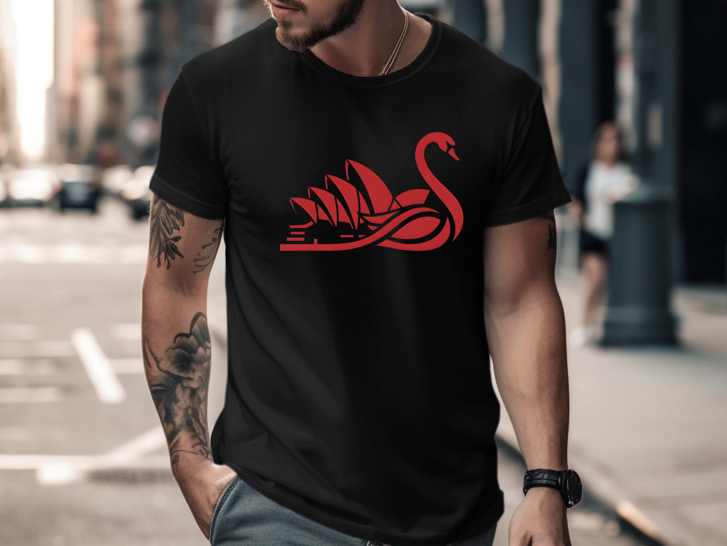 Sydney Opera House & Red Swan Graphic Tee