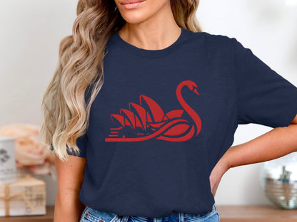 Sydney Opera House & Red Swan Graphic Tee