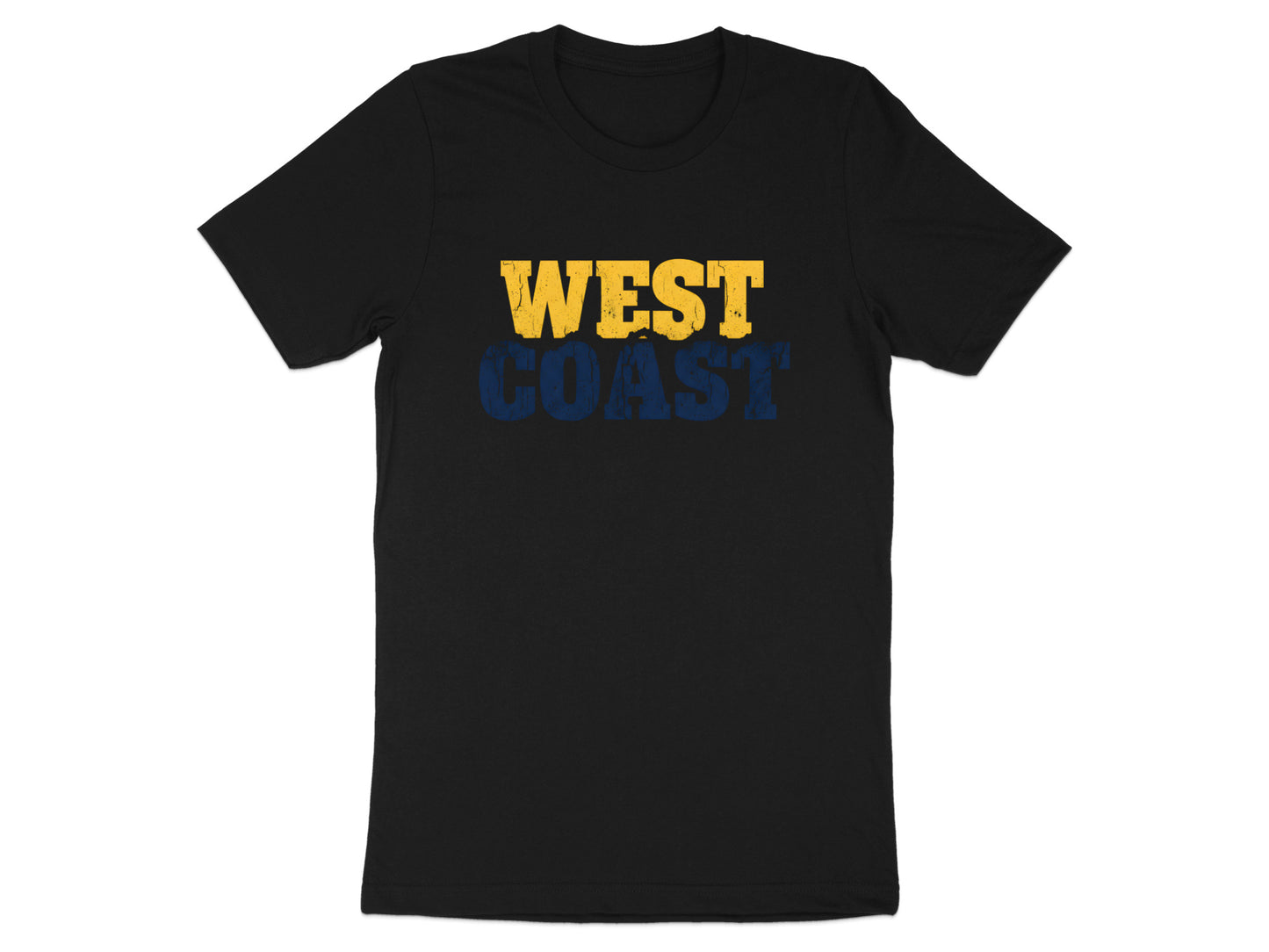 Distressed West Coast Typography T-Shirt