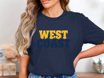 Distressed West Coast Typography T-Shirt