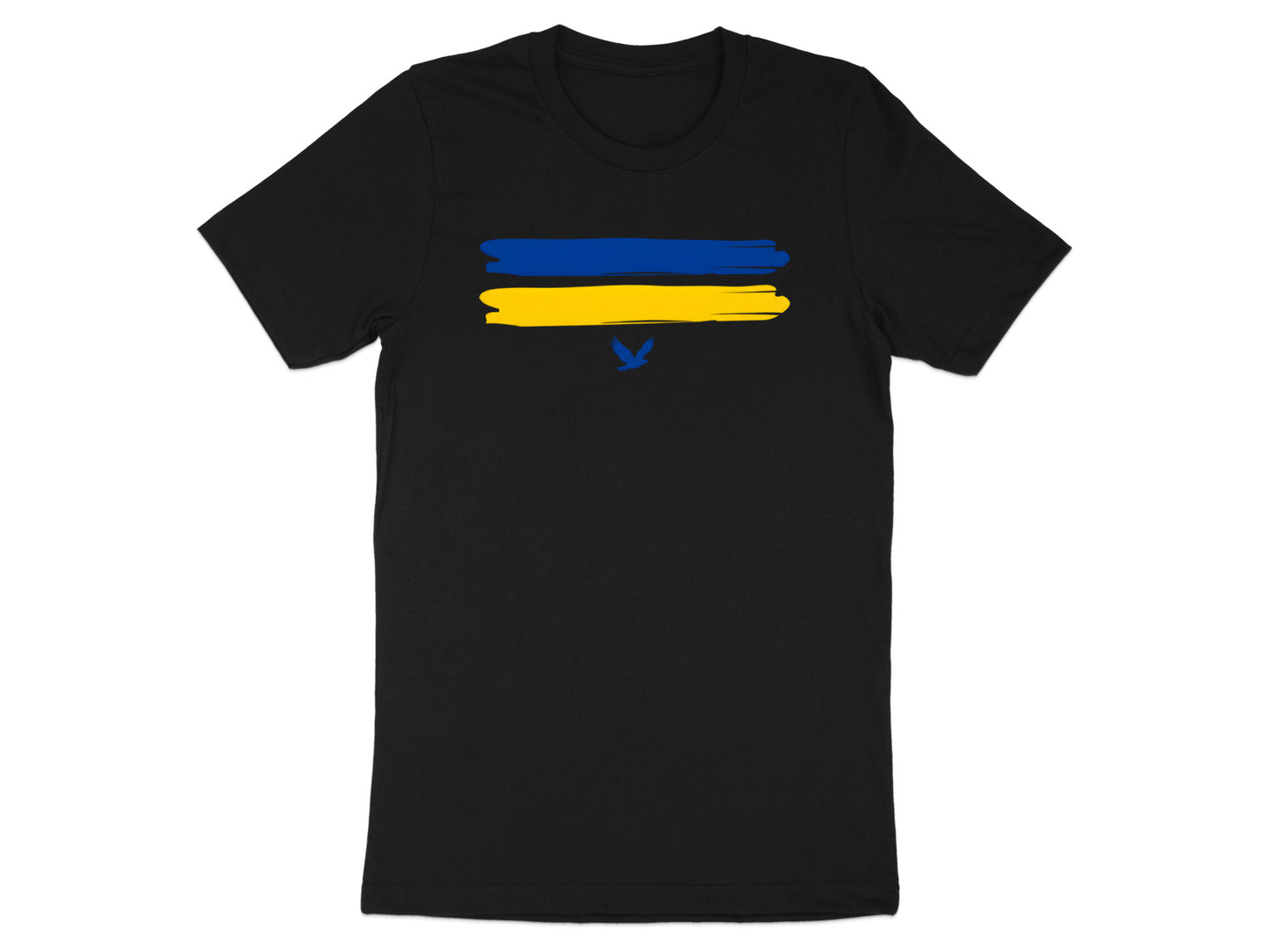 Blue & Gold Abstract Brushstroke Eagle Tee
