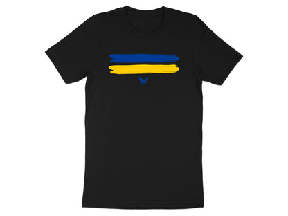 Blue & Gold Abstract Brushstroke Eagle Tee