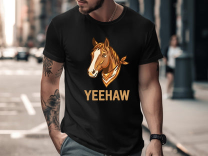 Yeehaw Horse Head T-Shirt - Country Western Style