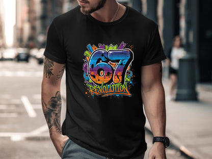 67 Revolution Graffiti Graphic Tee