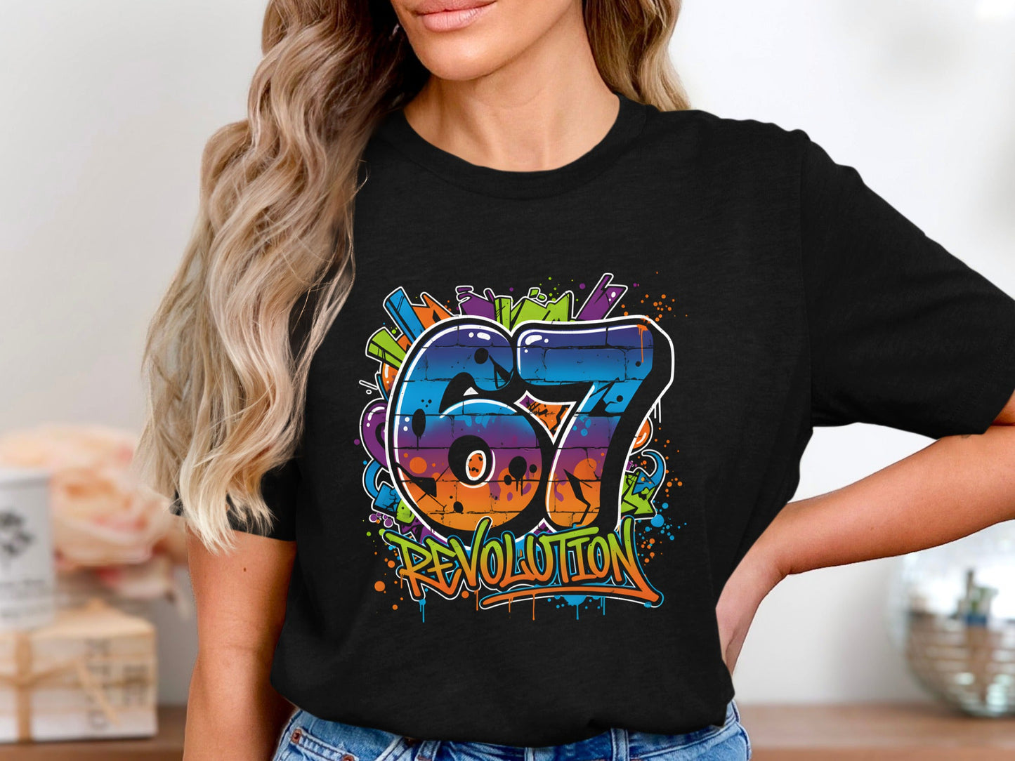 67 Revolution Graffiti Graphic Tee