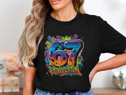 67 Revolution Graffiti Graphic Tee