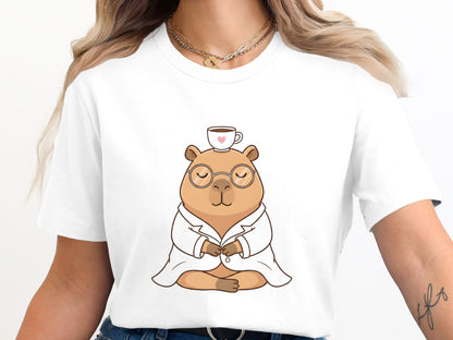 Capybara in a Lab Coat T-Shirt - Science & Research Humour Tee