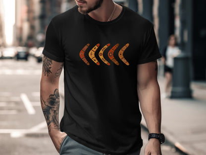 Aboriginal Art Boomerangs T-Shirt