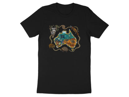Australian Map Aboriginal Dot Art T-Shirt