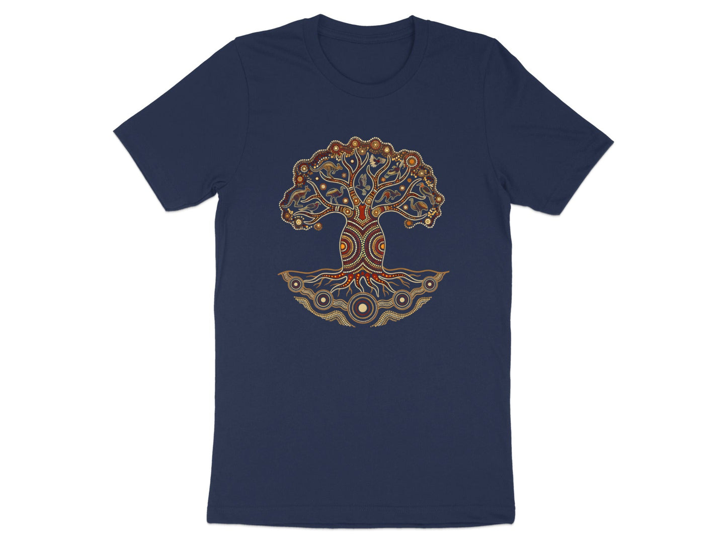 Sacred Tree of Life Aboriginal Dot Art T-Shirt