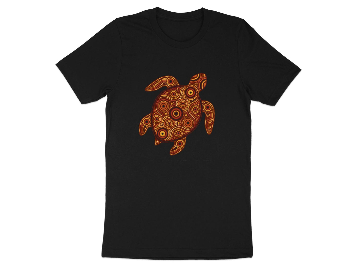 Aboriginal Dot Art Sea Turtle T-Shirt
