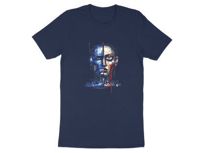 Cyborg Split Face Cyberpunk T-Shirt